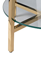 47ED-00501 Стеллаж прозр.стекло/золото 53*53*183см_s2