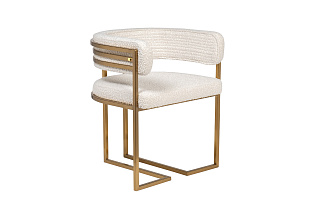 GY-08504 Стул букле бежевый/матовое золото 60*55*73см_s2