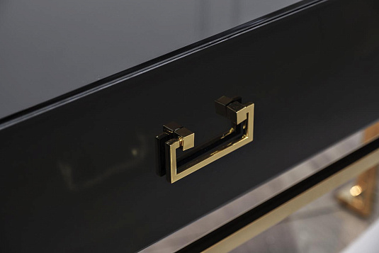 KFG058 Консоль черная 2 ящика  120*42*77см_s2