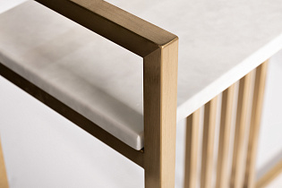 47ED-182KONS-ZOL Консоль Misty Nuova иск.мрам/мат.зол 100*30*85см_s2