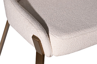 163YH-06275 Стул обеденный букле белый+бронза 57*65*91см_s2