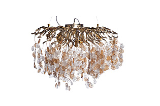 86-8016/600 Люстра «Монетки» стекло/металл шампань d60*h25см_s2 1 (превью)