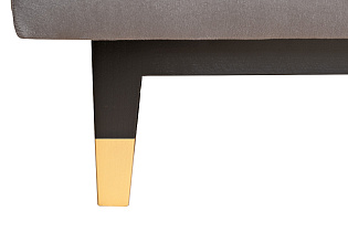 Диван Мадрид Память(Madrid Memory) с кантом трехм. без мех.,велюр серый Colt1003+Colt030_s2