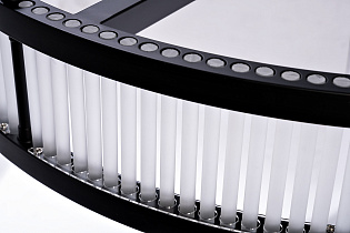 K2KM12851 Люстра Ancona круглая чёрный матовый/стекло прозр. d85см_s2