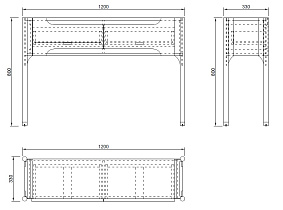 77IP-GD007-KONS Консоль Гримальди (Grimaldi) 120*33*80см_s2