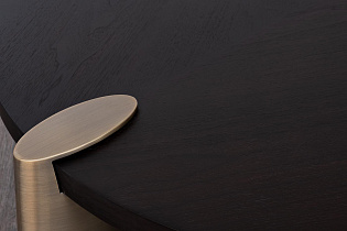 58DB-CT17191 Стол журнальный Конг (Kong) темный орех d138*33см,столешница d120_s2