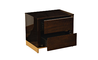 84HB-237TUMB Тумбочка тиковый шпон/лак, золото 60*42*50см_s2