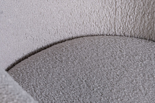 48MY-KRES-2841 SER Кресло вращающееся, иск.каракуль серый 79*74*79cм_s2