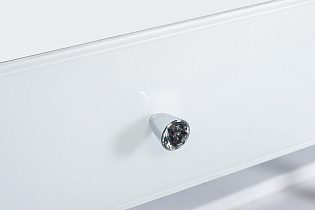 KFG103 Консоль 2 ящика белая/хром  120*42*79см_s2