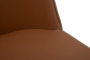 163YH-06995 Стул обеденный экокожа терракота/бежевый 55*45*82см_s2