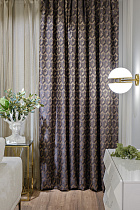 121GD-TON04-PORT BRONZ Портьера МОДЕНА (MODENA) бронзовая  275*260см_s2