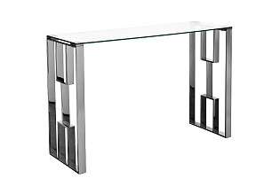 47ED-08200 Консоль прозр.стекло/хром 120*40*78см_s2