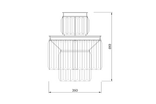 15-B6000-3AMBER Бра 42*35_s2