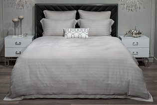 180JOD-18001 Комплект постельного белья Гарда, бамбук, серый, Двуспальный евро (200*220)_s2